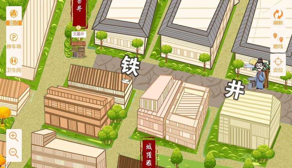 清城智慧景区：手绘地图与语音导览的完美融合